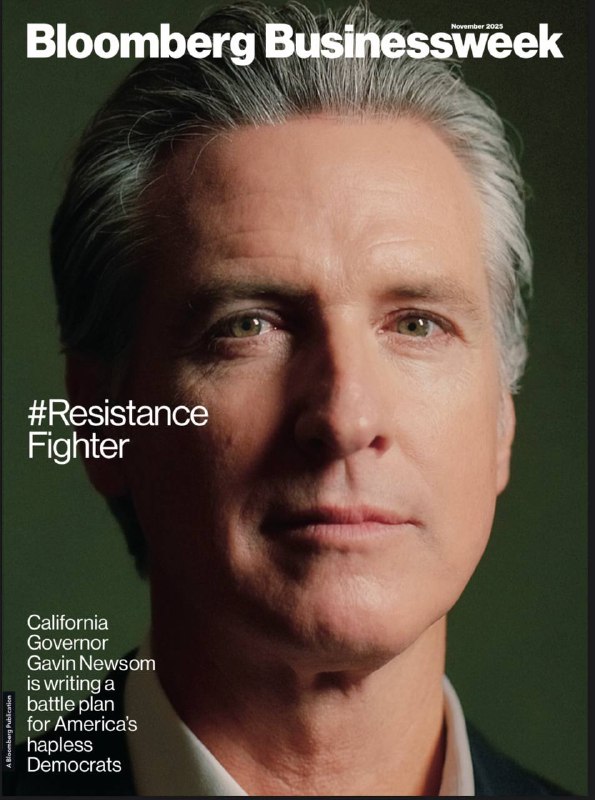 Bloomberg Businessweek-11.2025⚠️加州州长加文·纽瑟姆成为民主党核心人物，通过推动选区重划提案反击共和党杰利蝾螈操作，以社交媒体对抗特朗普，重塑民主党“强硬”形象；AI行业引发争议：科技巨头年投入超3710亿美元建设数据中心，但2025年AI相关营收仅600亿美元，存在严重投入产出失衡，被质疑为“泡沫”；特朗普关税政策推动贸易路线转移，中国加强与非洲农产品贸易，印度纺织业因关税承压，中国全球港口布局引发多国安全担忧....📌Download               #彭博商业周刊