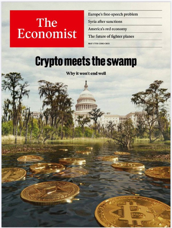 The Economist-17.05.2025⚠️加密货币行业与政治的深度纠葛，探讨其从乌托邦理想沦为政治工具的现状；中美达成90天关税削减协议；美国首次使用定制化CRISPR疗法治疗罕见遗传病....📌Download                 #经济学人