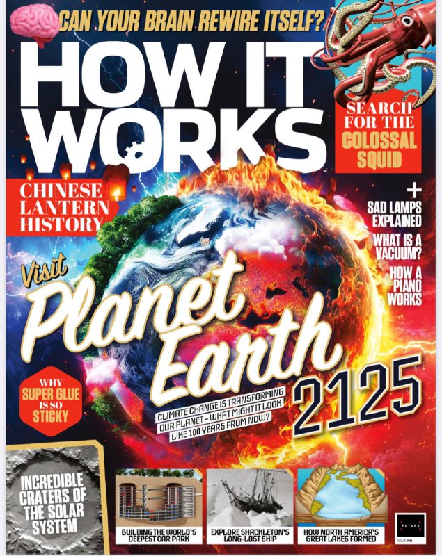 How It Works-I198.2025⚠️未来地球的变化与挑战，太阳系的奥秘，银河系的知识，汽车停车传感器，数据存储设备的发展，纳米技术的应用，真空的原理与应用，中国灯笼的历史与科学...📌Download     #how_it_works