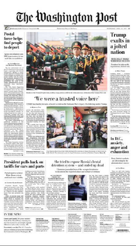 The Washington Post-30.04.2025⚠️微软与OpenAI合作关系紧张，在计算能力、模型访问等方面存在分歧；亚马逊卫星互联网项目面临挑战，需快速部署卫星；Meta被指控AI工具诽谤，引发对AI责任的关注；贸易战影响企业盈利预测，多家公司撤回利润预期....📌Download                #华盛顿邮报