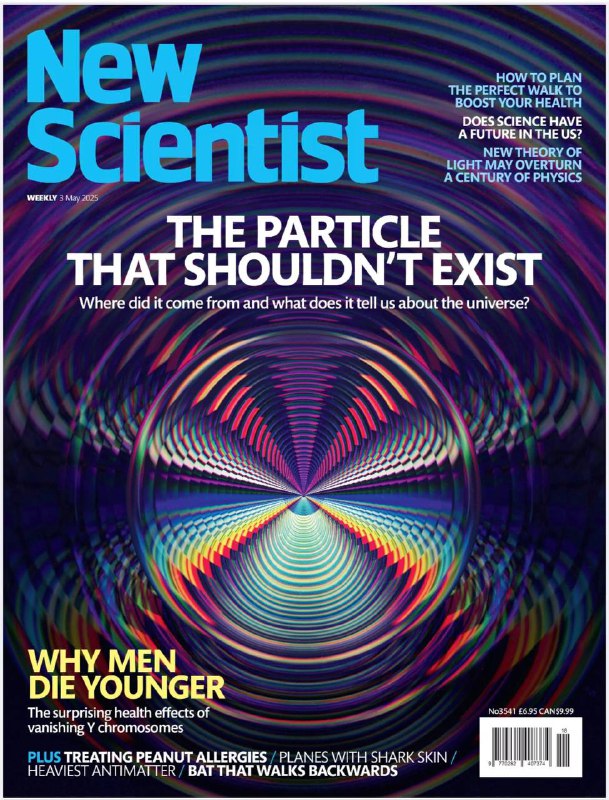 New Scientist-03.05.2025⚠️“暗光子”理论挑战了光的传统认知，该理论对托马斯·杨双缝实验中光的波粒二象性解释提出质疑；科学家发现了“时空拓扑事件”，实验中光似乎能从虚无中产生又消失；2025年被称为人形机器人之年，宝马、特斯拉等公司已推出类人机器人，且产量将提升.....📌Download                 #新科学家