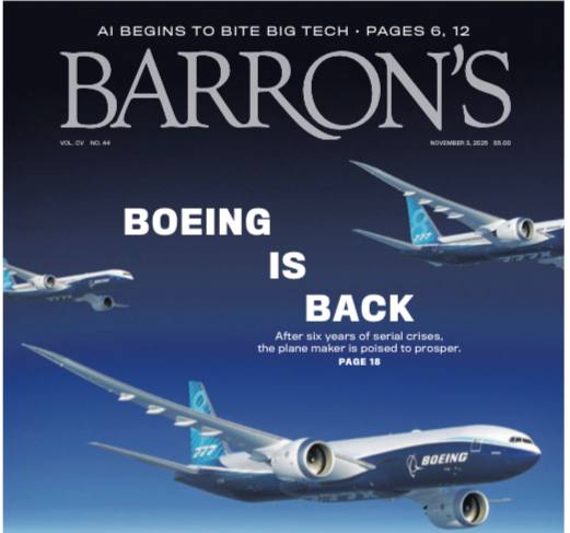 Barron's-03.11.2025⚠️Meta因AI数据中心支出上调，导致股价暴跌11%；股东将投票表决马斯克1万亿美元激励方案，若达成目标其持股比例将从13%升至25%；中美达成一年期贸易休战协议，中国延迟稀土出口限制，美国暂停扩大对华实体清单，双方互减关税....📌Download                  #巴伦周刊