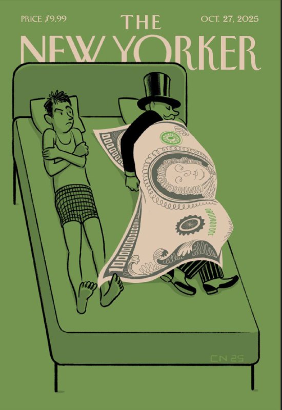 The New Yorker-27.10.2025⚠️解析Costco的“黄金时代”，包括其商业模式、员工福利、消费者忠诚度，以及面临的挑战；以讽刺手法讲述“儿童主导育儿”的极端案例，如家长对孩子打破iPad无底线包容、放弃边界感，甚至因担心“冒犯”孩子而不断修改表述，最终暴露这种育儿方式的混乱与荒谬；聚焦家居设计师Jason Saft，讲述其如何将纽约滞销房产，通过“场景化改造”转化为热销房源....📌Download               #纽约客