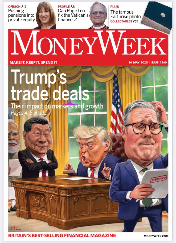 MoneyWeek-16.05.2025⚠️聚焦全球经济、贸易政策、市场动态及投资分析，涉及特朗普关税政策影响、全球供应链变化、新兴市场崛起等....📌Download                 #理财周刊