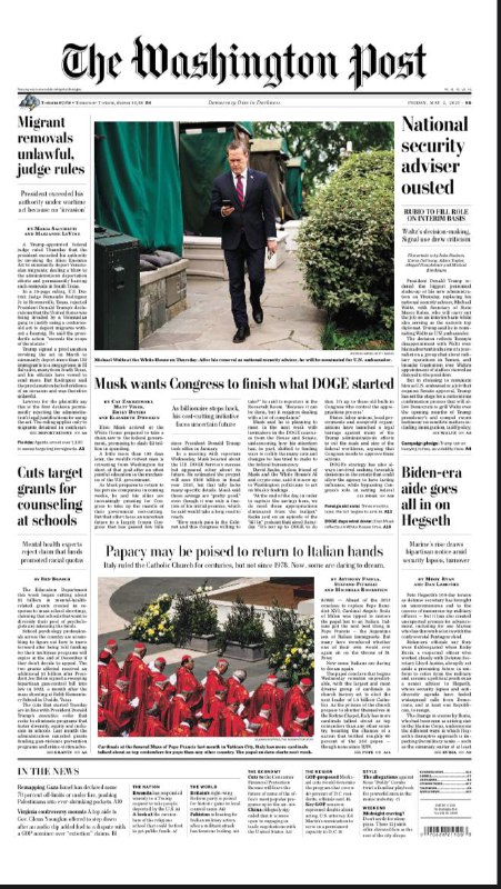 The Washington Post-02.05.2025⚠️佛罗里达州进行大规模移民抓捕行动；华盛顿特区联邦检察官提名陷入争议；特朗普政府削减多项联邦项目资金，引发各方争议；多家公司的经营和发展动态受到关注，如微软和Meta股价上涨，KKR利润增长，特斯拉董事会否认寻找马斯克继任者等....📌Download                 #华盛顿邮报