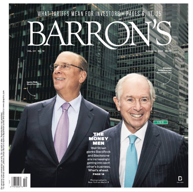 Barron's-10.03.2025⚠️特朗普政府的关税政策引发市场波动，影响企业成本与消费者信心，进而冲击经济增长；2月美国就业数据喜忧参半，通胀数据引发关注；关税、移民政策与劳动力短缺共同推高美国住房成本；“七巨头” 科技股股价近期下跌，但技术分析显示有反弹迹象；美国天然气出口项目增加，可能导致全球天然气价格下跌；GLP - 1减肥药市场格局变动，Hims & Hers Health受政策影响，业务面临转型....📌Download                 #巴伦周刊