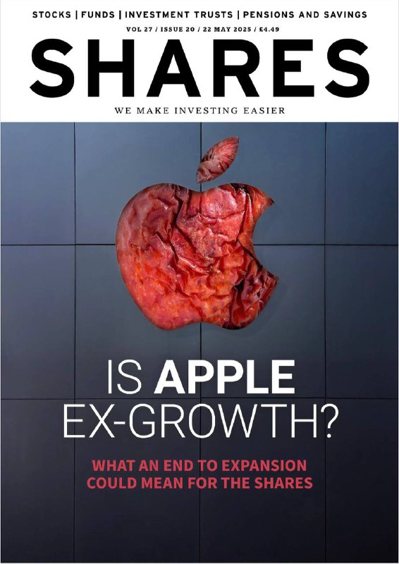 Shares-22.05.2025⚠️iPhone销量增速放缓，硬件收入占比从2018年63%降至2024年51.5%，服务业务（App Store、订阅）虽增长但仅占28%营收，未能抵消设备增长乏力；英国17家大型养老金承诺2030年前投入500亿英镑至私募资产；减肥药市场：礼来Zepbound头对头试验击败诺和诺德Wegovy.....📌Download               #share