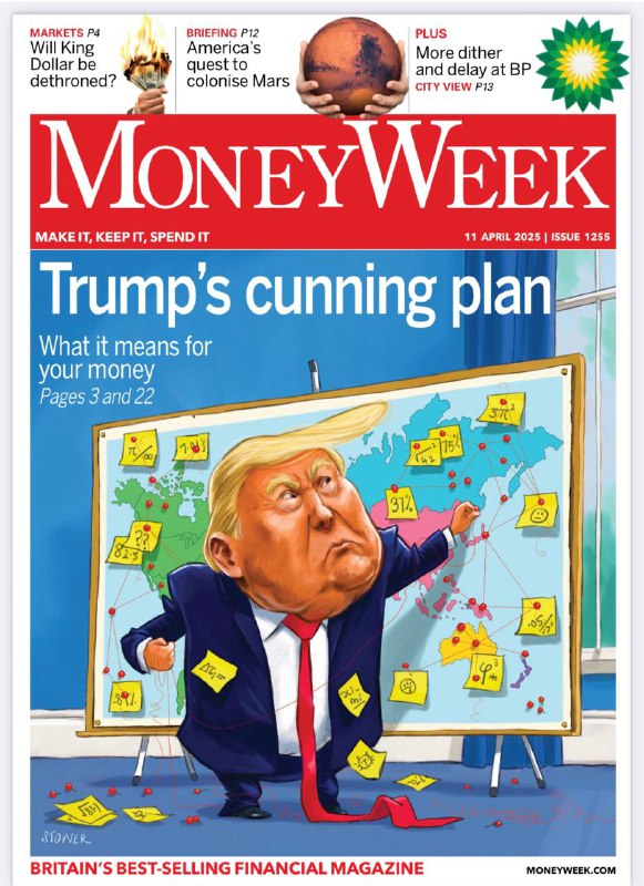 MoneyWeek-11.04.2025⚠️众多企业受关税政策影响，Klarna推迟赴美上市，苹果等公司因供应链问题面临利润受损风险；股市下跌，如美国S&P 500指数大幅下滑，亚洲市场也遭受重创，越南股市受冲击严重