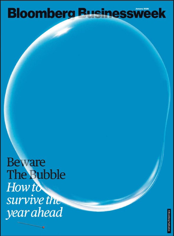 Bloomberg Businessweek-01.2026⚠️ AI领域估值虚高，科技公司2030年数据中心年支出将接近1.2万亿美元；黄金价格年涨64%、政府债务、私人信贷、加密货币均存在泡沫特征；Sweetgreen、Chipotle等健康快餐因高价销售下滑，麦当劳、汉堡王靠折扣套餐吸引消费者；消费者对餐饮价格敏感度飙升，Just Salad降价后销量翻倍；中国在稀土、新能源汽车、无人机等领域优势显著，美国依赖中国医药原料和稀土加工，“赢过中国”的思维不切实际，需转向务实合作….📌Download               #彭博商业周刊