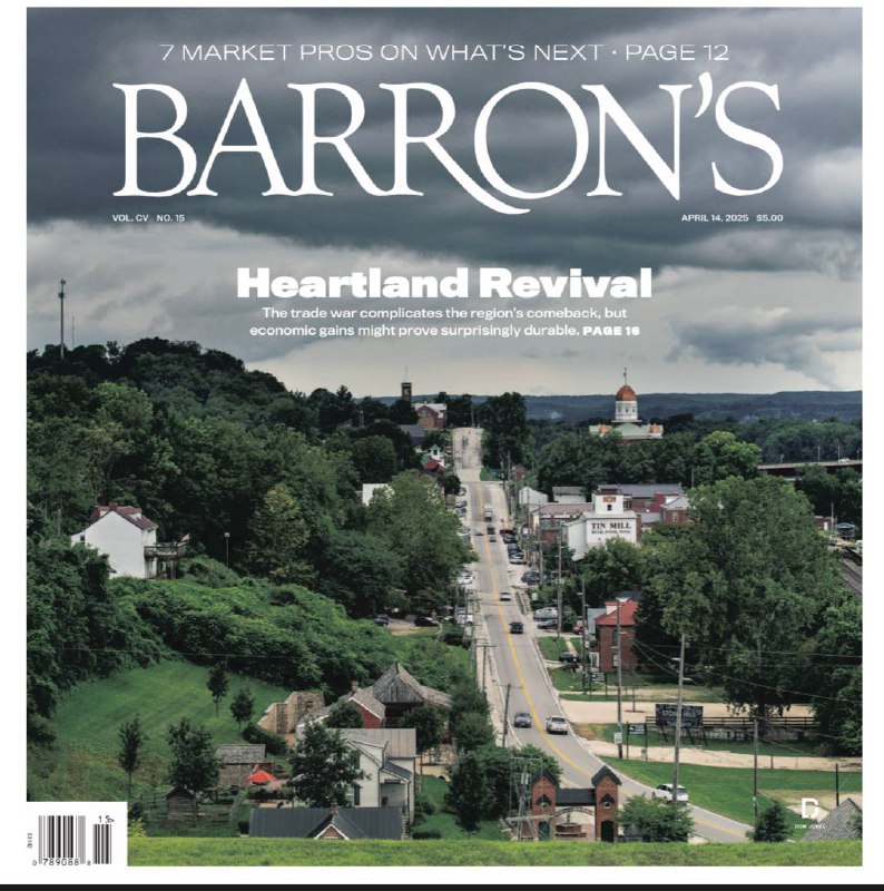 Barron's-14.04.2025⚠️美国国债市场受冲击，收益率上升，引发对金融稳定的担忧；黄金价格创历史新高，美元走软；安进公司肥胖药研发有望推动业绩增长，股票被看好；科技公司多元化努力成果有限，女性在高管层占比仍较低....📌Download               #巴伦周刊