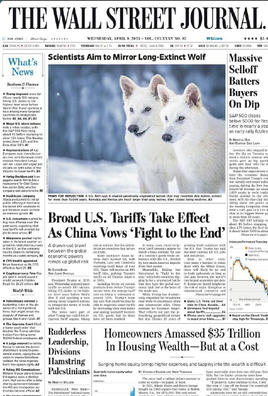 The Wall Street Journal-9.04.2025⚠️最高法院在多起案件中做出有利于特朗普政府的裁决；白宫被要求恢复美联社的采访权；特朗普政府冻结部分高校资金，引发争议；美国麻疹疫情蔓延；房屋财富增加但房主面临新问题；人们对物质的过度囤积引发关注.....📌Download                #华尔街日报