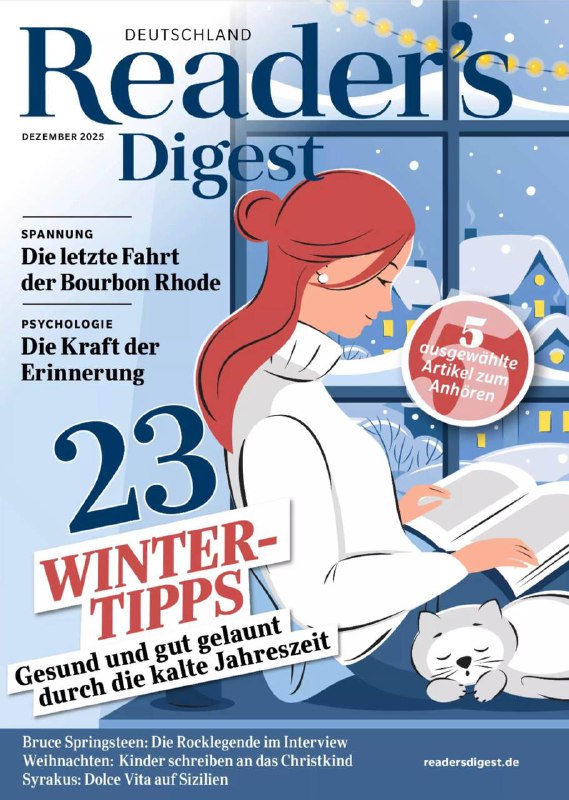 Reader's Digest-12.11.2025⚠️本期以“记忆的力量”为核心主题，主编Michael Kallinger强调记忆既是过往美好时光的载体，也是规避历史错误、汲取前行力量的重要源泉，呼应圣诞季的怀旧与反思氛围.....📌Download               #读者文摘