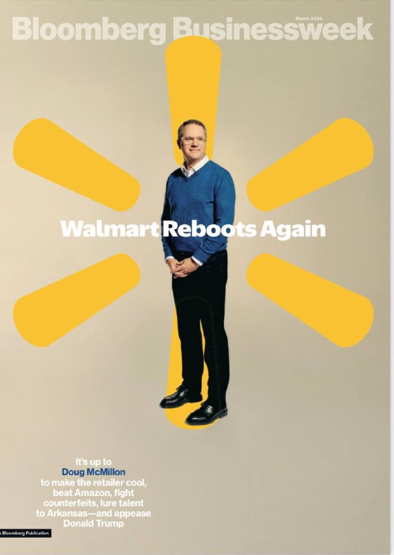 Bloomberg Businessweek-03.2025⚠️沃尔玛变革：CEO道格·麦克米伦致力于使沃尔玛时尚化，吸引高收入顾客，同时应对特朗普政策影响，平衡各方利益；沙特的Alat与软银、联想等合作，推动可持续先进制造业发展，其可持续制造中心聚焦多行业，利用先进技术降低碳排放、提高生产效率；美、意、法等国面临财产保险危机，气候灾害致保险公司损失增加，客户流失、保费上涨...📌Download             #彭博商业周刊