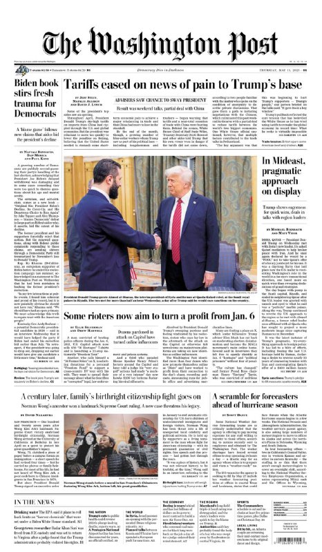 The Washington Post-15.05.2025⚠️众议院共和党就税收和医疗补助削减展开内部磋商；SXSW伦敦峰会聚焦AI伦理、技术创新与商业应用，议题涵盖AI在艺术、移动领域的影响；OpenAI拟以30亿美元收购Windsurf工具....📌Download               #华盛顿邮报