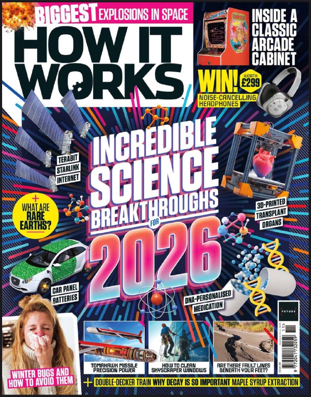 How It Works-I211⚠️ MIT借助AI实时监测打印过程，提升精度，已成功打印皮肤、血管等组织，角膜植入物临床试验结果将于2026下半年公布；荷兰H2 Hollanida项目年产30万公斤绿氢，沙特NEOM项目日产量达600吨，2026年启动生产；第三代卫星将使网络容量新增60太比特/秒，下行速度提升10倍以上，上行速度提升24倍….📌Download               #how_it_works